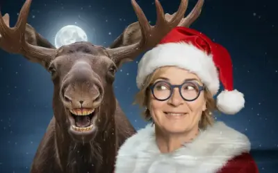 Eintauchen in weisse Weihnacht mit KI